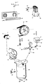 Part Location Diagram of AR018500JY Campbell Hausfeld Air Receiver